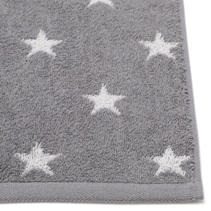 Vale Set Bath Towel Star  Gray