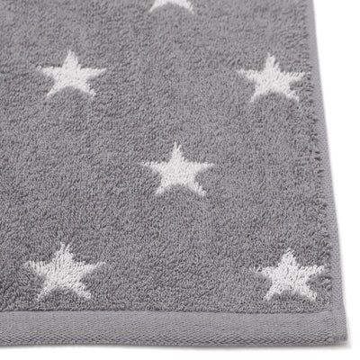 Vale Set Face Towel Star  Gray