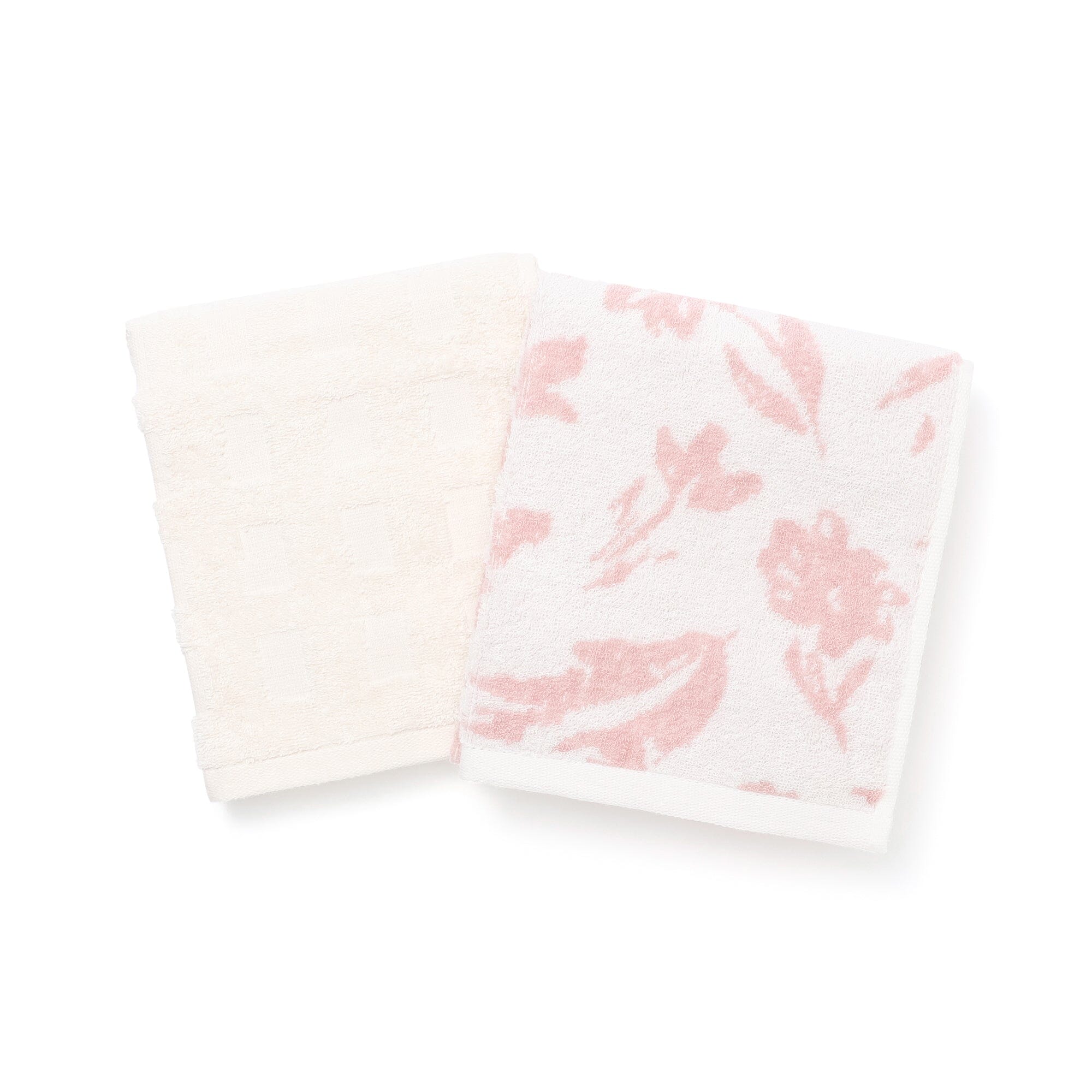 Vale Set Face Towel Natural Flower Pink
