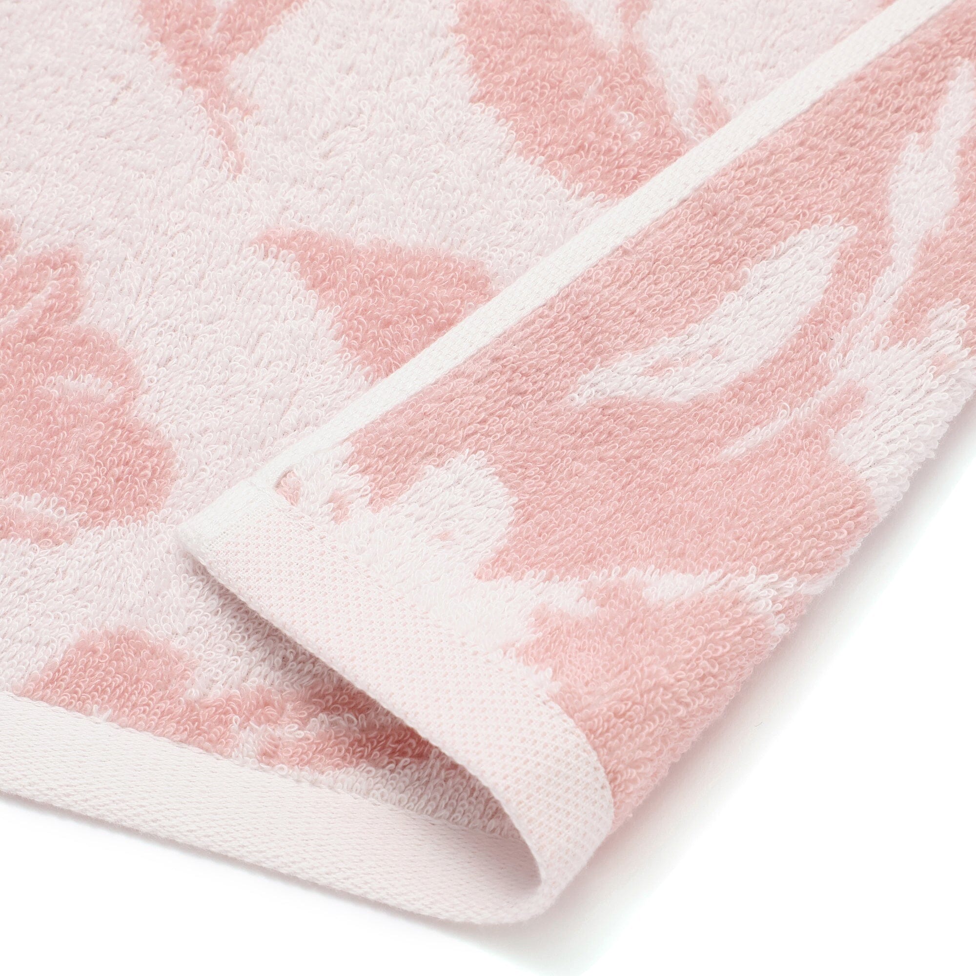 Vale Set Face Towel Natural Flower Pink