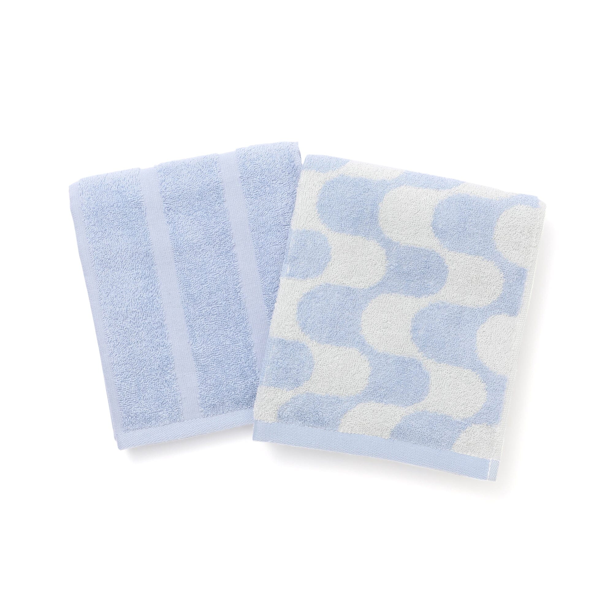 Vale Set Face Towel Wave Blue