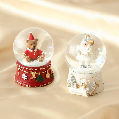 Christmas Handkerchief & Snow Globe Set - Santa