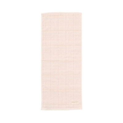 Antibacterial and deodorizing tweed pattern face towel, pink