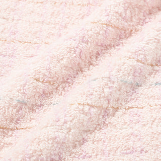 Antibacterial and deodorizing tweed pattern handkerchief towel, pink