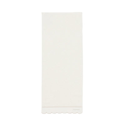 Antibacterial And Deodorizing Quilted Scallop Face Towel, Ivory