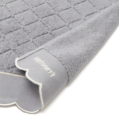 Antibacterial And Deodorizing Quilt Scallop Face Towel, Grey