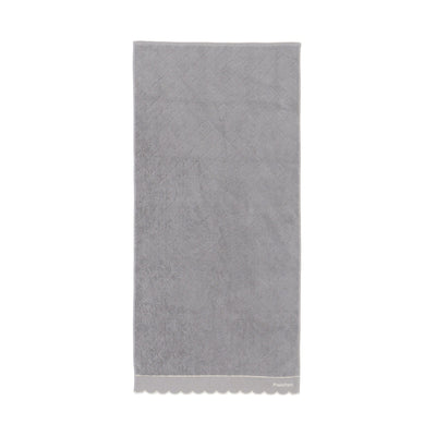 Antibacterial And Deodorizing Quilted Scallop Bath Towel, Grey