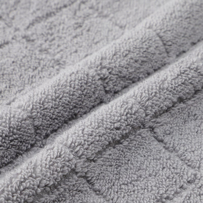 Antibacterial And Deodorizing Quilt Scallop Bath Towel, Grey