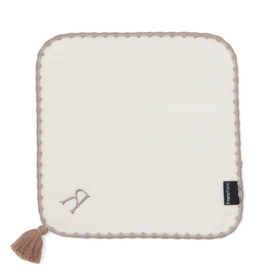 Initial Mini Handkerchief Towel R Beige