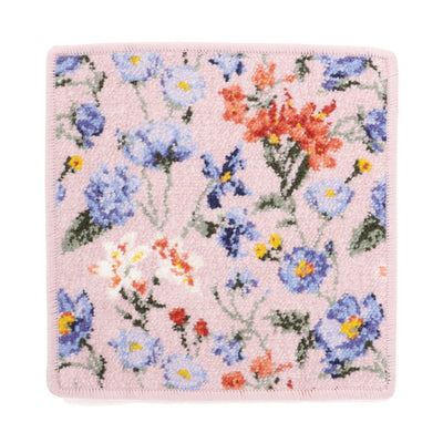 Chenille Handkerchief Towel Flower Garden