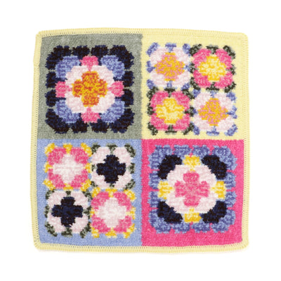 Chenille Handkerchief Towel Flower Crochet