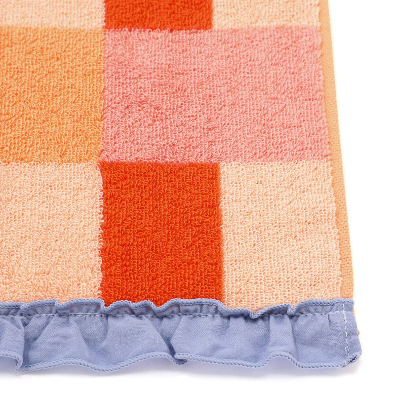 Check Bath Towel Orange