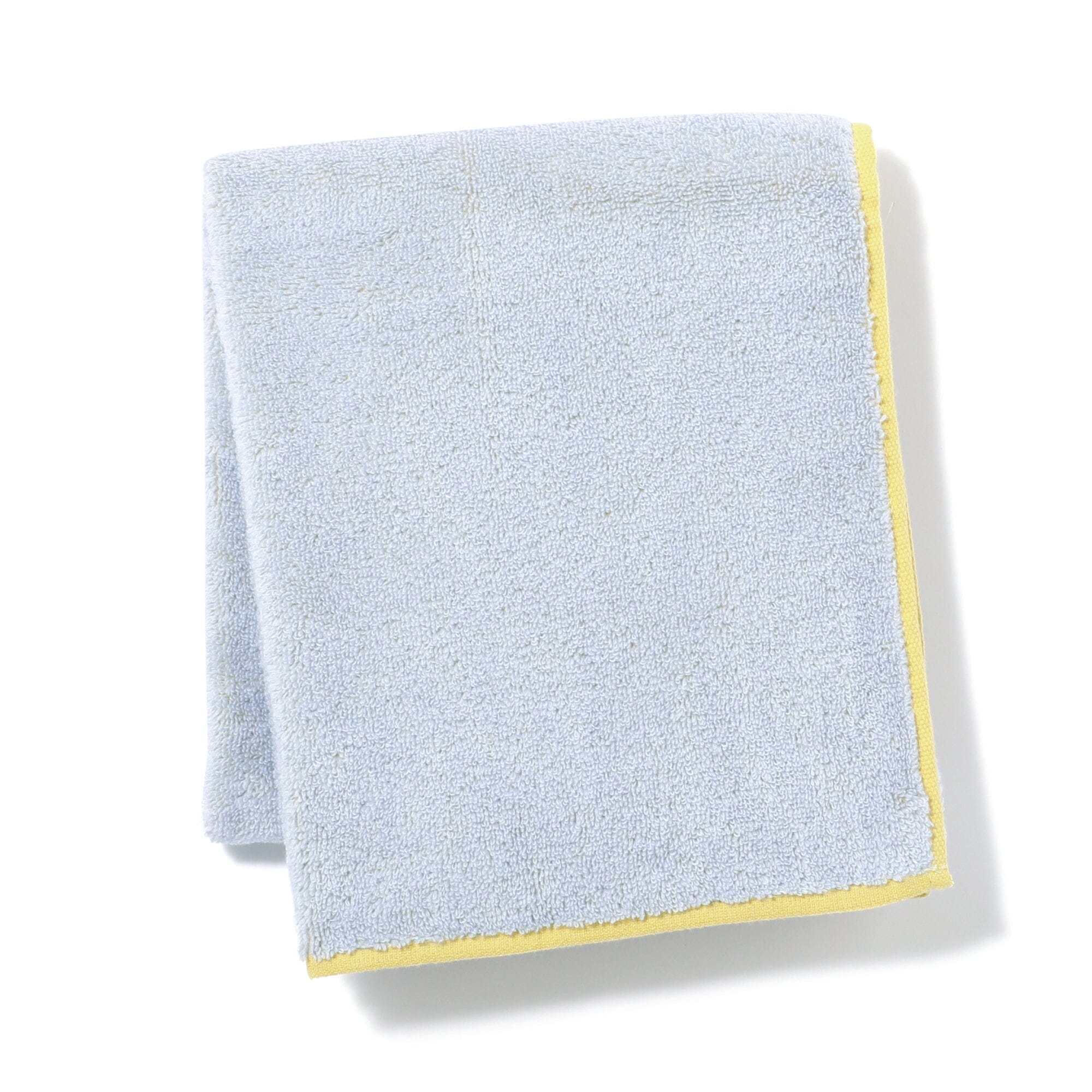 Mini Bath Towel Plain  Light Blue
