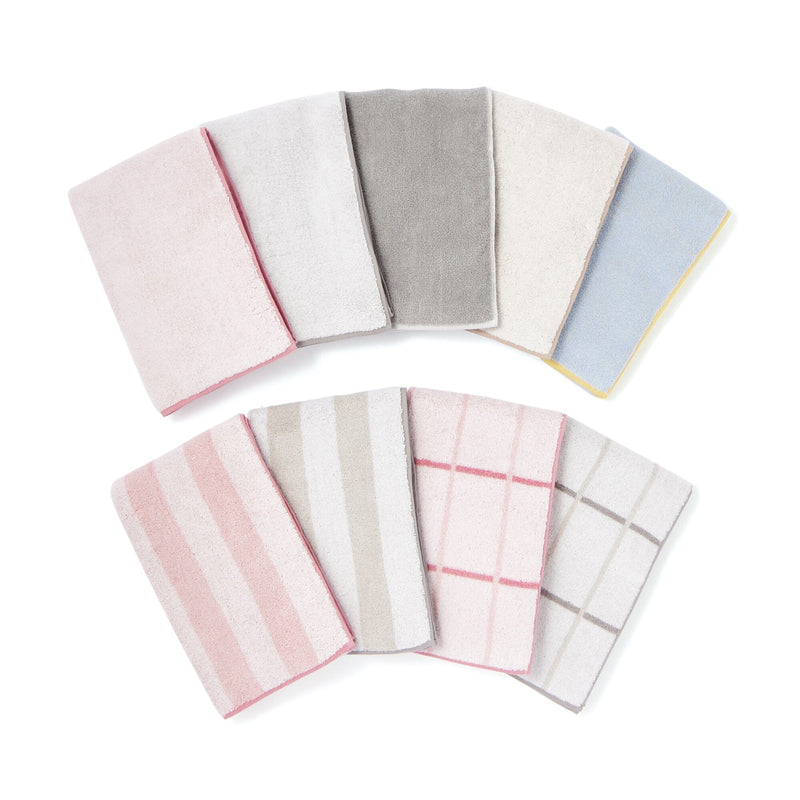 Mini Bath Towel Stripe  Pink