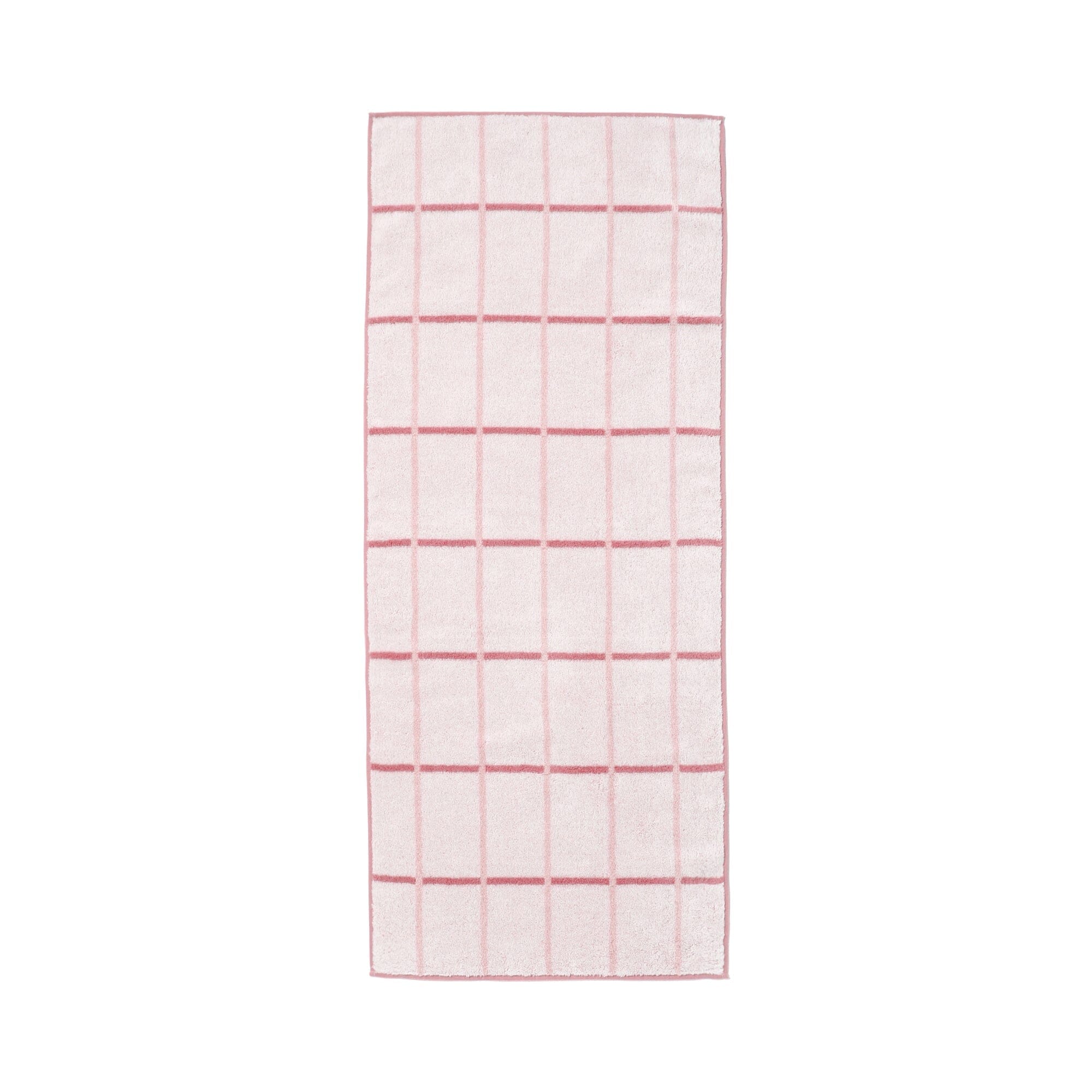 Mini Bath Towel Plaid  Pink