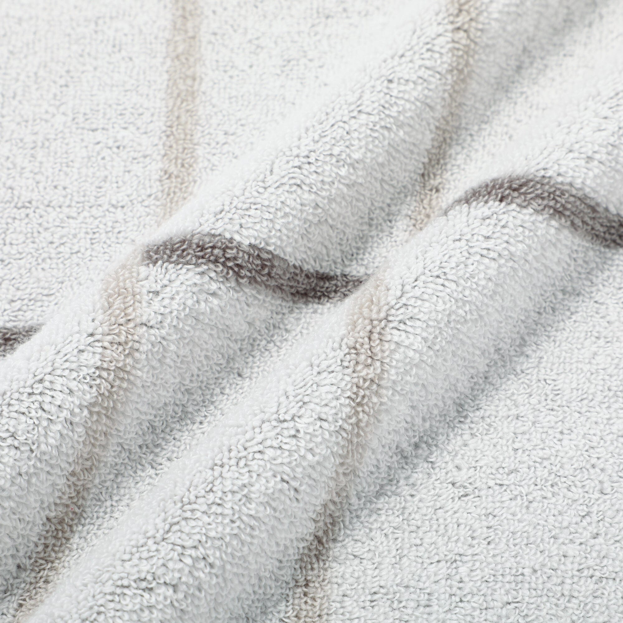 Mini Bath Towel Plaid  Light Gray