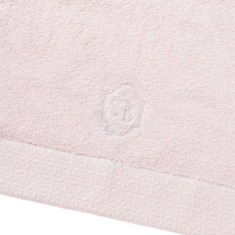 刺繡面巾粉紅色