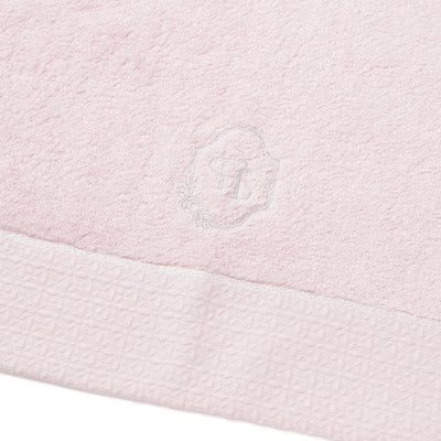 刺繡浴巾粉紅色