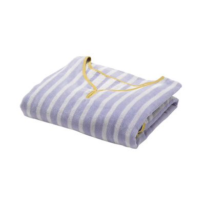 Towel Poncho Striped Purple