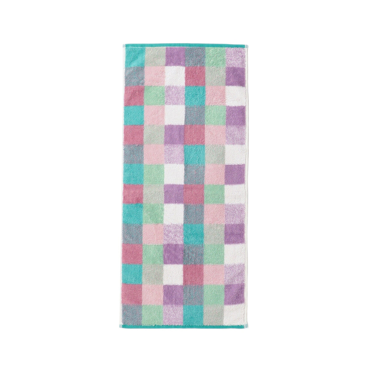 Antibacterial And Deodorant Mixed Check Face Towel Green