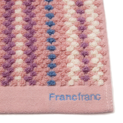 Antibacterial and Deodorizing Cozy Jacquard Face Towel Pink