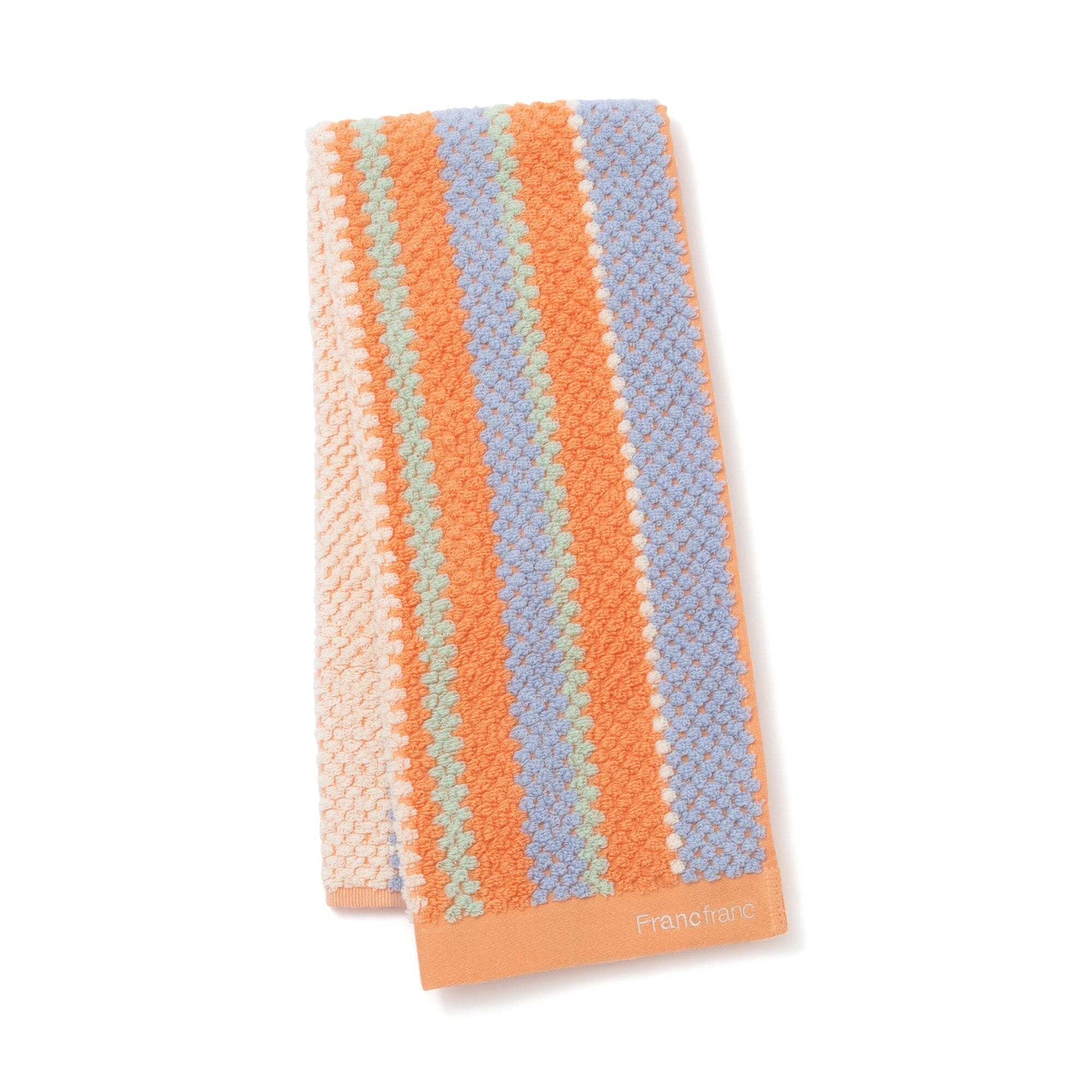 Antibacterial and Deodorizing Cozy Jacquard Face Towel Orange