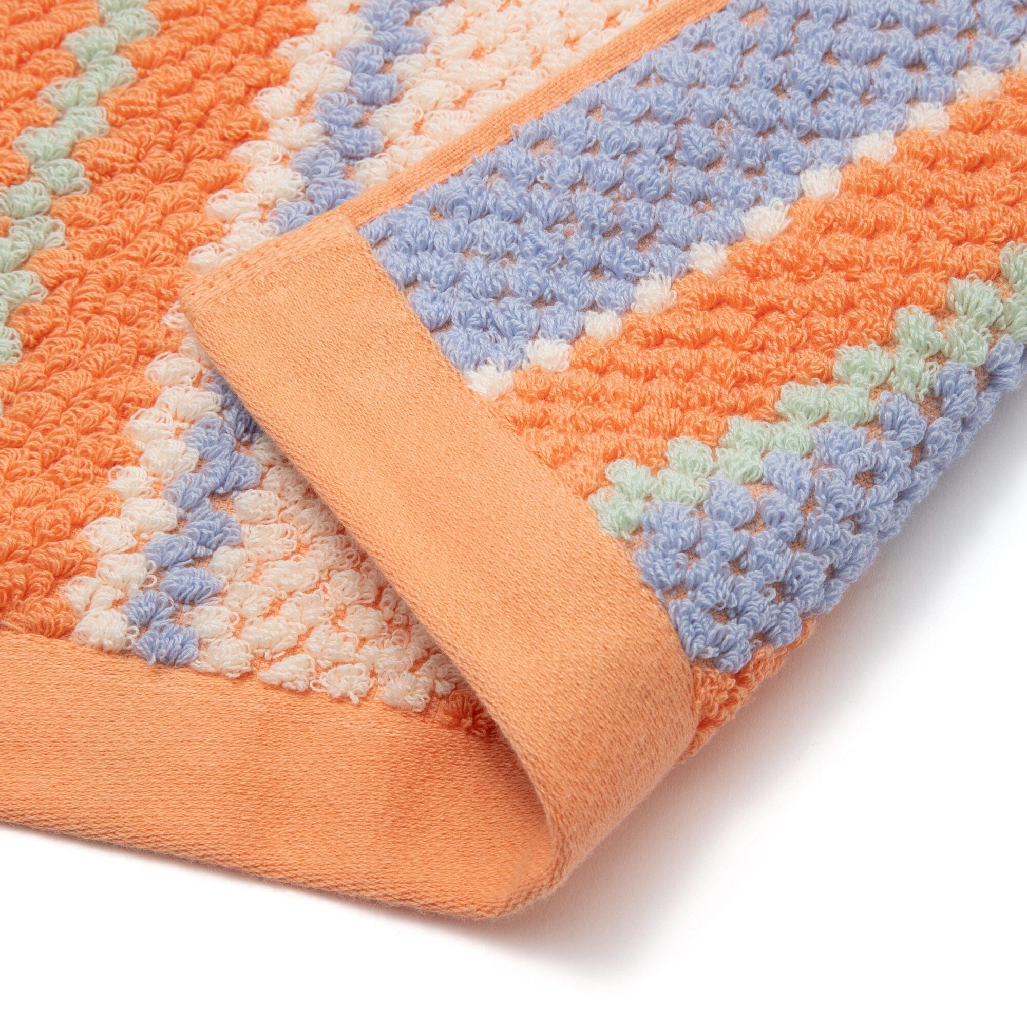 Antibacterial and Deodorizing Cozy Jacquard Face Towel Orange