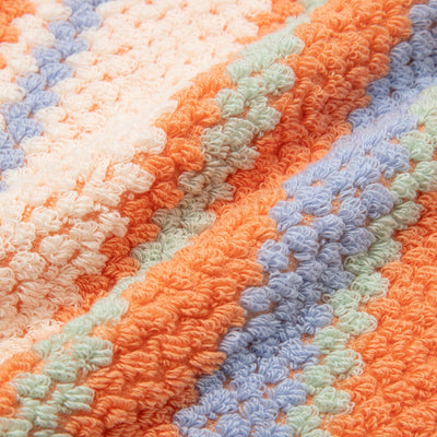 Antibacterial and Deodorizing Cozy Jacquard Face Towel Orange