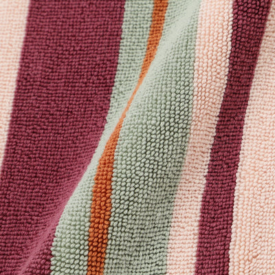 Antibacterial and Deodorizing Towel Mat Random Stripe Brown