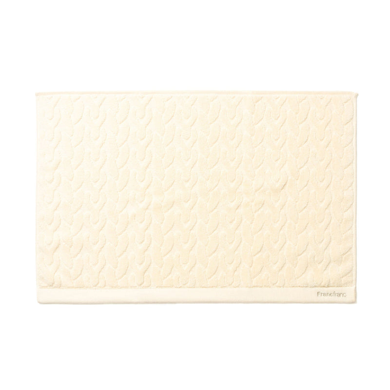 Antibacterial And Deodorizing Knit Towel Mat White
