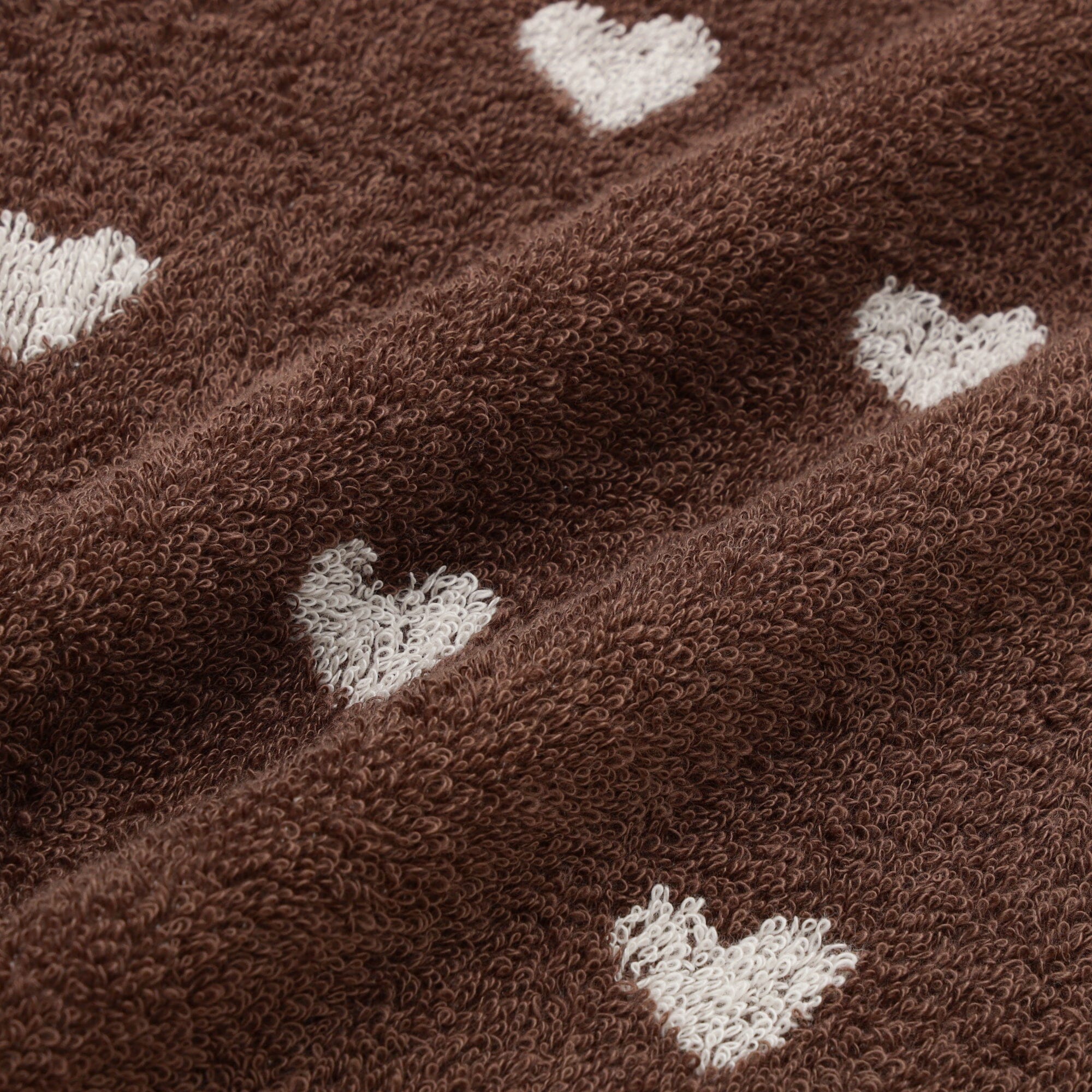 Vale Set Face Towel Mini Heart Brown