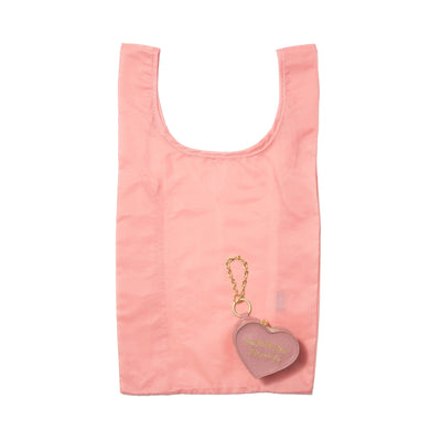 Bag Charm Eco Bag Heart Pink