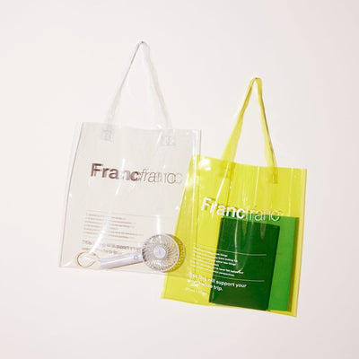 Clear Tote Bag  Yellow