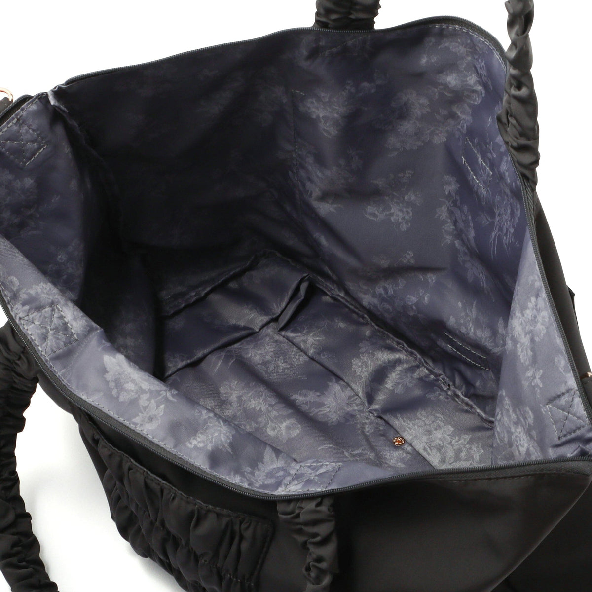 Classic Flower 2WAY Carry On Tote Dark Grey