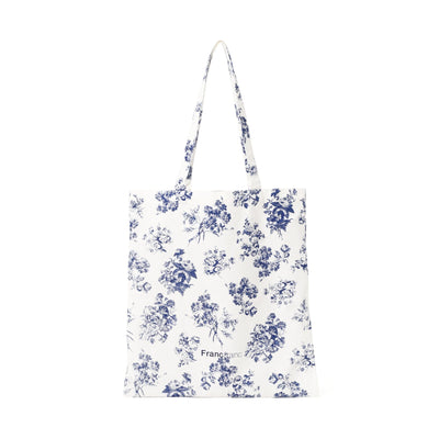 Logo Tote Classic Flower S  Blue