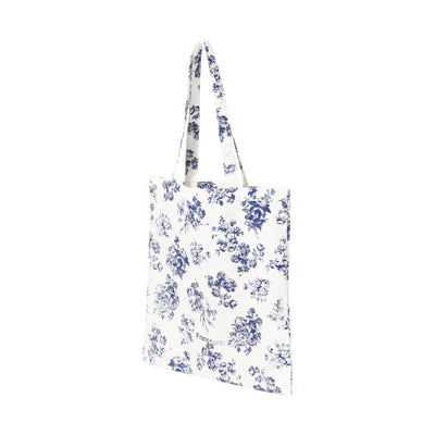 Logo Tote Classic Flower S  Blue