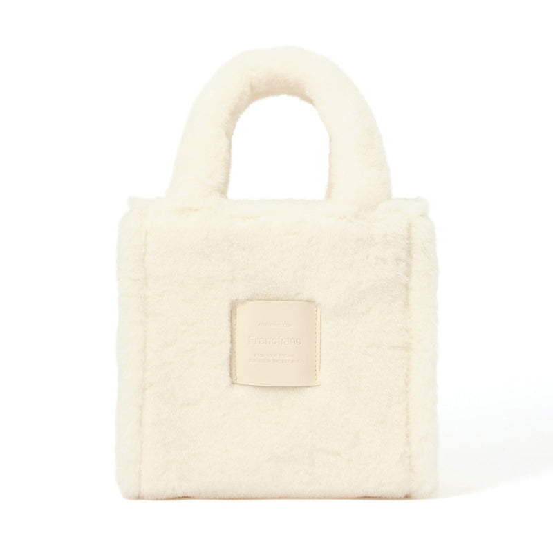 Fur Hand Bag ivory