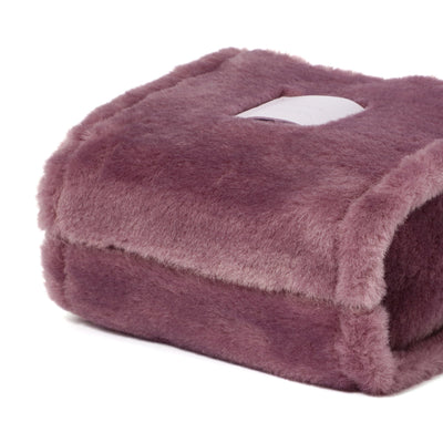 Fur Hand Bag Purple