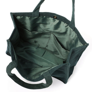 Logo Tote Bag Corduroy Medium Green