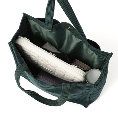 Logo Tote Bag Corduroy Medium Green