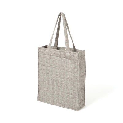 Logo Tote Bag Tweed Medium Gray