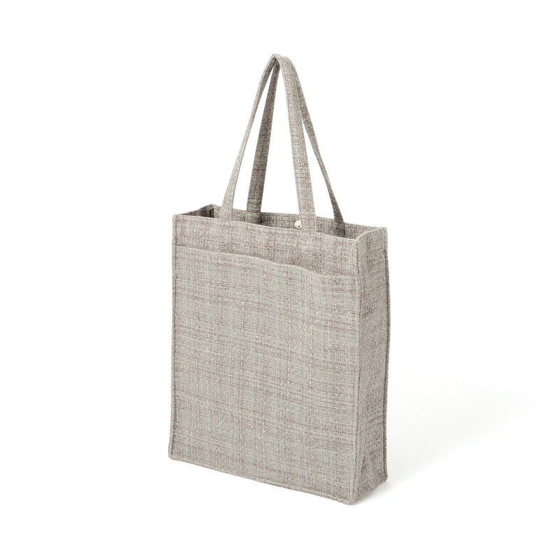 Logo Tote Bag Tweed Medium Gray