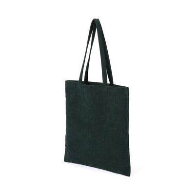 Logo Tote Bag Corduroy Small Green