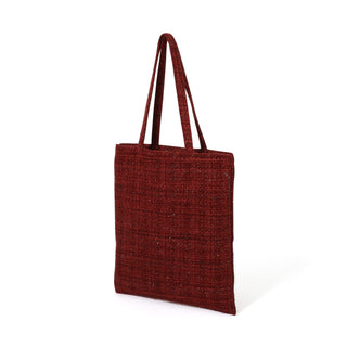 Logo Tote Bag Tweed Small Red