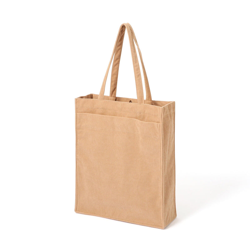 Logo Tote Bag Corduroy Medium Beige