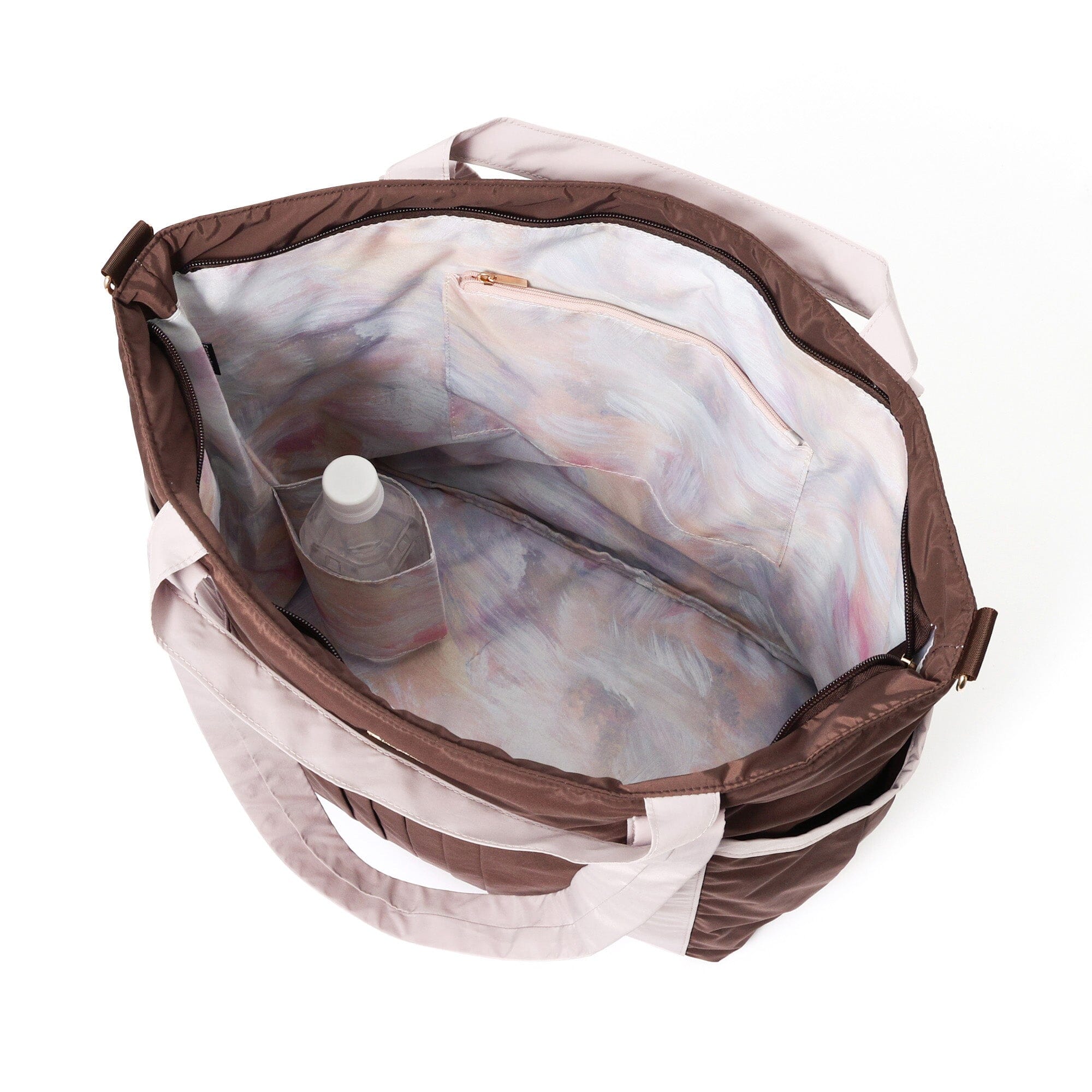 Modern Palette Travel Bag Brown x Pink