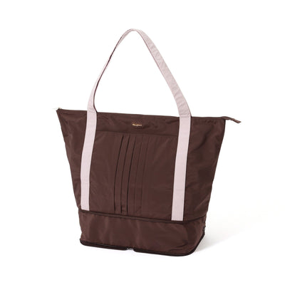 Modern Palette 2-Way Carry-On Tote Brown x Pink