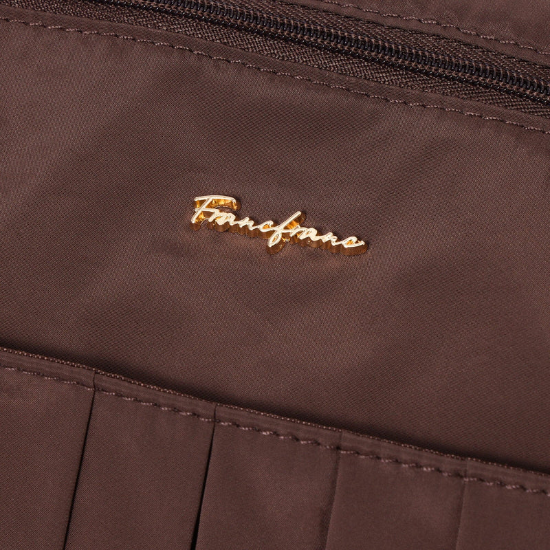 Modern Palette 2-Way Carry-On Tote Brown x Pink