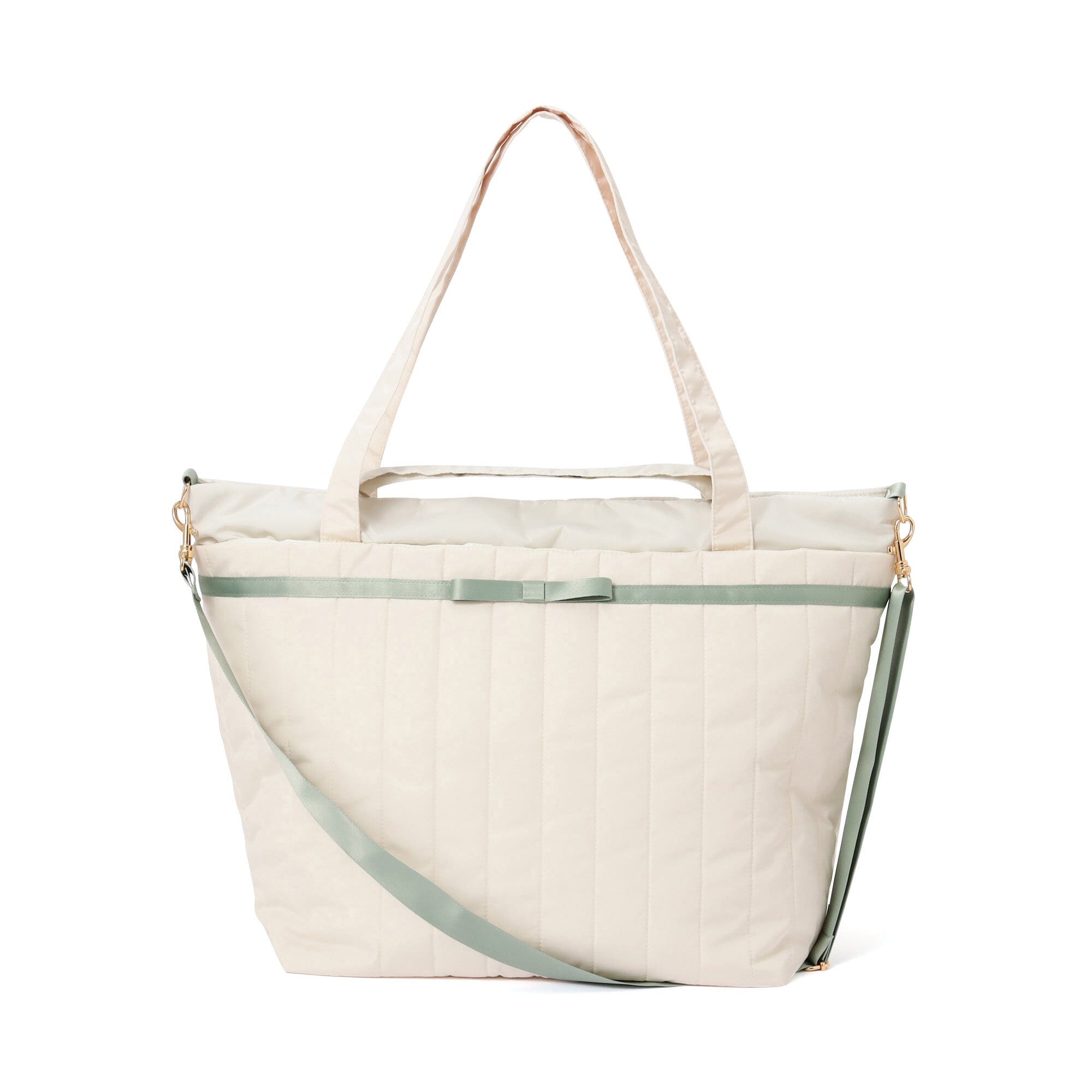 Bicolor Travel Bag Mint x Ivory