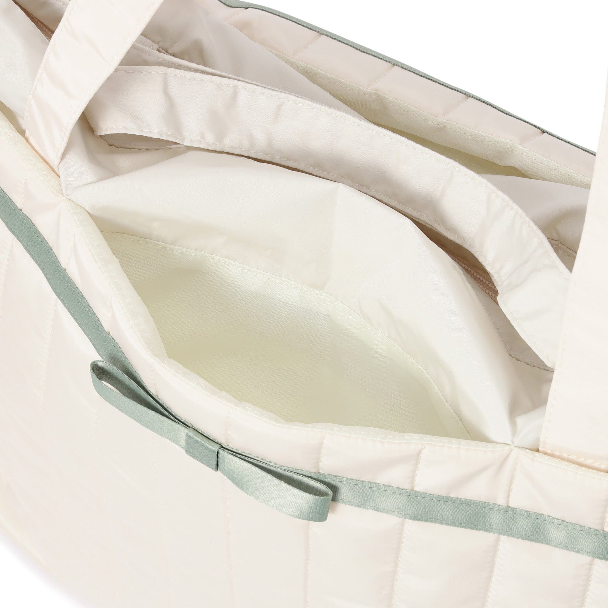 Bicolor Travel Bag Mint x Ivory